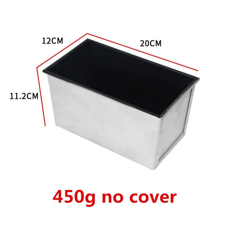 Black Non-Stick Bread Loaf Meatloaf Pan Box With Lid Iron Toast Mold Kitchen Bakeware Bread Loaf Pate Toast Cakes Baking Tool