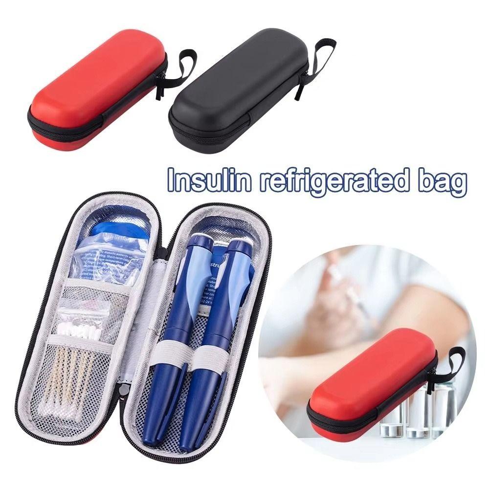 Dust-proof Insulin Vial Storage Case PU Insulin Vial Protector Pen Bag Insulin Storage Bag Travel