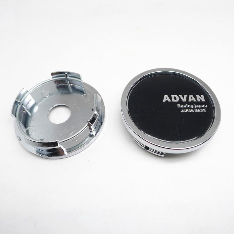 4 Stück 58mm 52mm Advan Racing Felgendeckel Auto Mittelnaben Nabenkappen Auto Felgen Staubschutz Logo Emblem Abzeichen Styling Zubehör