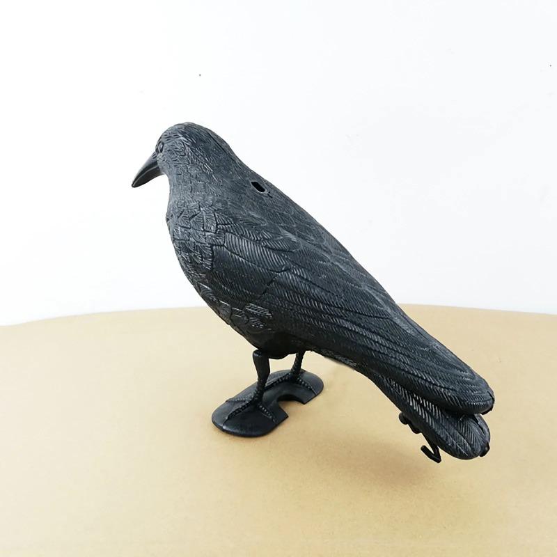Simulace Crow Černý havran Repelent proti ptákům Přírodní repelent proti holubům Repelent pro havrany Děsivé dekorace Party potřeby