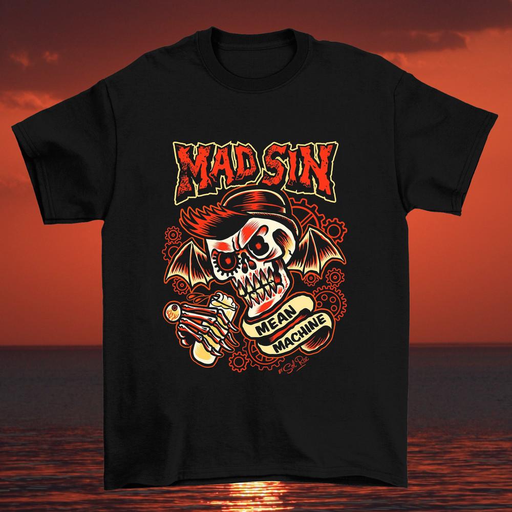 Mad Sin Band Mean Machine T Shirt Full Size S5XL Unisex T-Shirt S