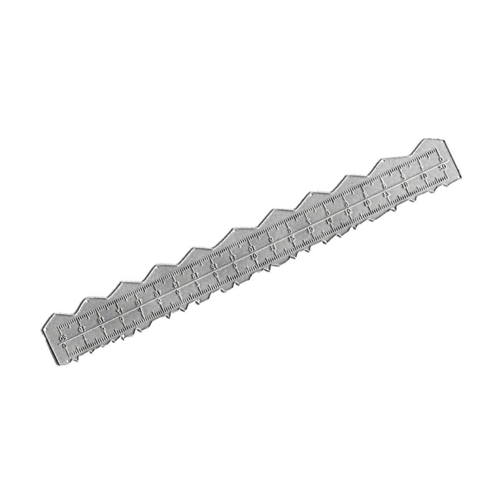 

Steel Irregular Edge Ruler Accurate Measuring Craft Ruler Paper Tearing Ruler DIY Card Making