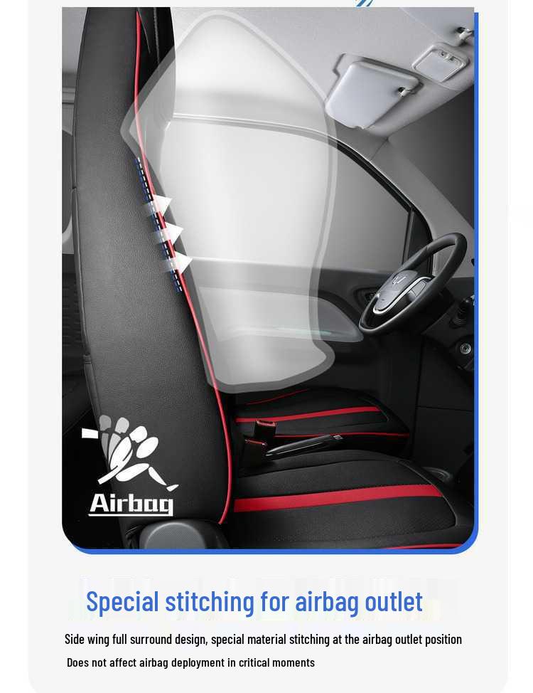 202426 Wuling Hongguang Mini Macaron Full-Coverage Seat Cushion - Modified Interior Car Seat Cover.