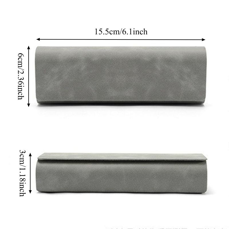 Aesthetic Glasses Case for Large Frames, Anti-Pressure Glasses Box with Soft Lining, Stylish & Durable Eyewear Holder