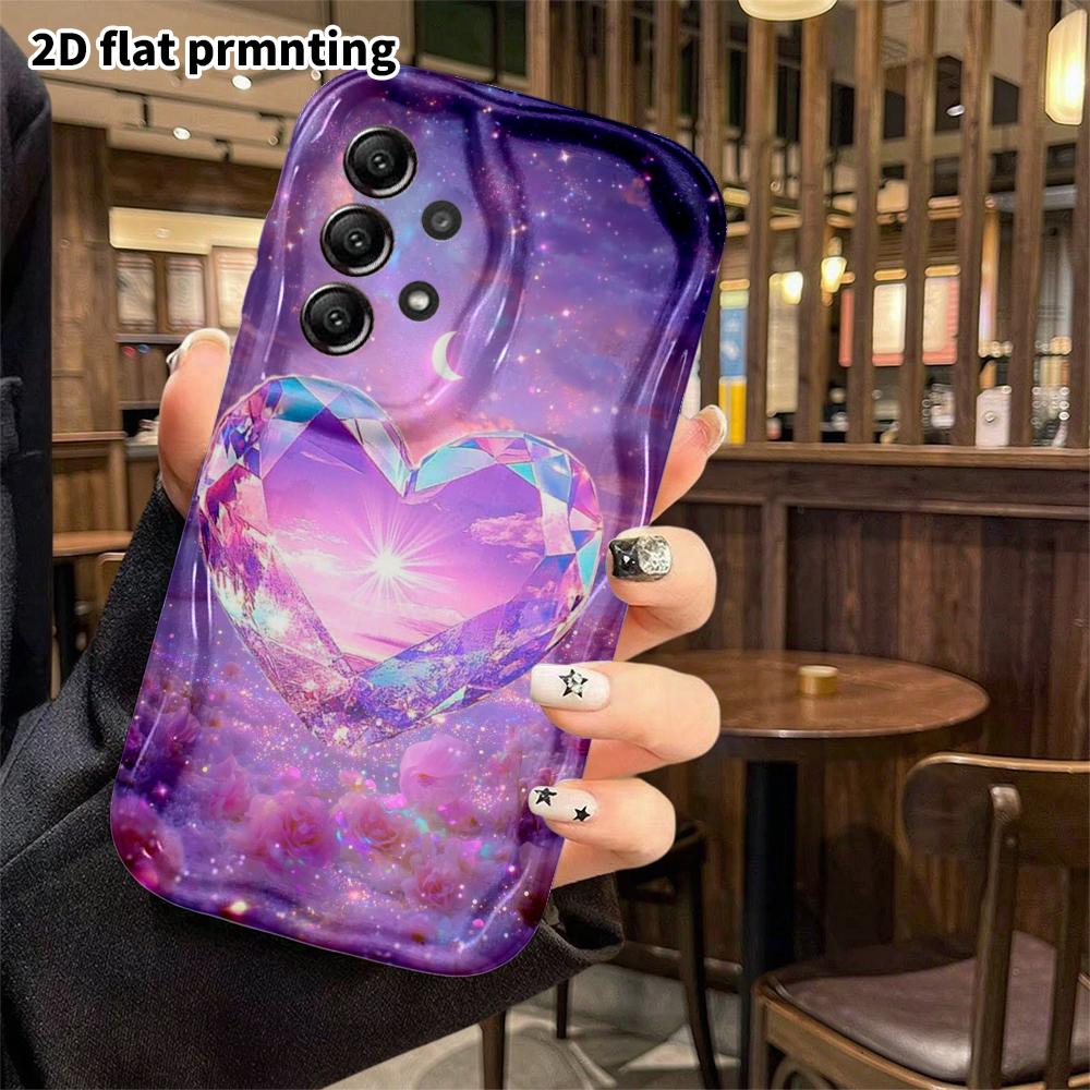 Phone Case: 2D Flat Samsung Galaxy A34 A35 M05 M06 S20 S22 S21 FE Plus 5G Protective Case, Crystal Gem, Christmas and Halloween Gift