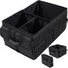 Foldable, Waterproof, Non-slip Trunk Organizer; Large-capacity and Durable for Car Storage.
