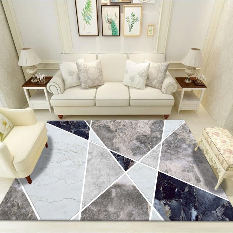 Luxury Marble Style Rugs for Living Room Home Bedroom Decor Large Size Carpet Coffee Table Non-slip Carpet