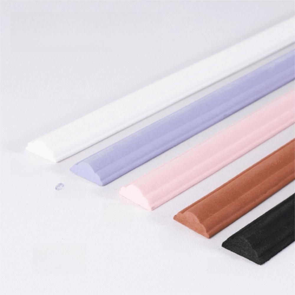 3m/bag EVA Material Self-Adhesive Wall Trim Paintable Surface Imitation Wood Texture Decorative Strip Classic French Style