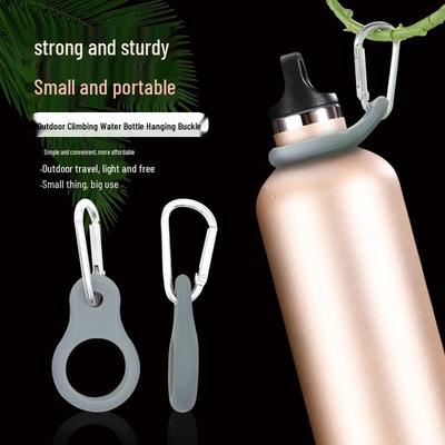 Kürbisförmiger Mehrfarbiger Wasserflaschen-Karabiner und Halter für Wandern und Camping