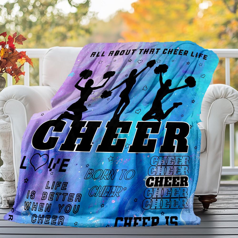 Cheerleader Life Outdoor Flannel Blankets, Outdoor Travel, Home Blankets, Fan Gifts,Suitable for All Seasons, Christmas Gifts. R1127100