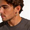 High Quality Cross Hoop Earring for Men,Hypoallergenic Stainless Steel Cross Charms Pierced Earring,Hip Hop Trendy Jewelry
