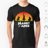 Planet Of The Apes Sunset T Shirt 6xl Cotton Cool Tee Planet Of The Apes Apes Charlton Heston Chimpanzee Film Filthy Animal