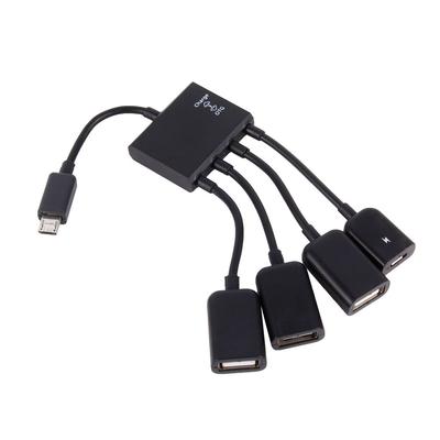 Cavo Adattatore Hub Host OTG Micro USB a 4 Porte per Smartphone Tablet Android