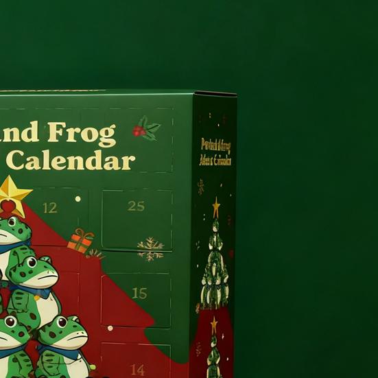 24-Day Countdown Advent Calendar Merry Christmas Frog Advent Calendar Festive Atmosphere Enhancer Seasonal Home Decor