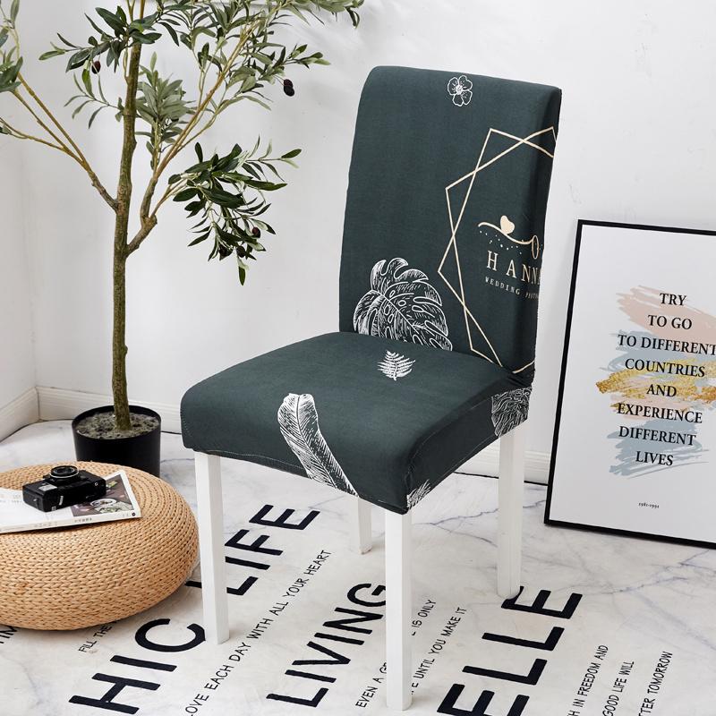 Elastic Dining Chair Cover Stretch Seat Slipcover Chair Covers For Wedding El Banquet Dining Room Office Anti-Dirty Removable