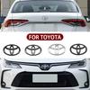 Do Toyoty 2026 Nowe Kołpaki 3D Seria z Logo Samochodu Przednia Grill Osłona Silnika Emblemat Maski Tylny Bumper Bagażnika Odznaka Do Toyota Cor