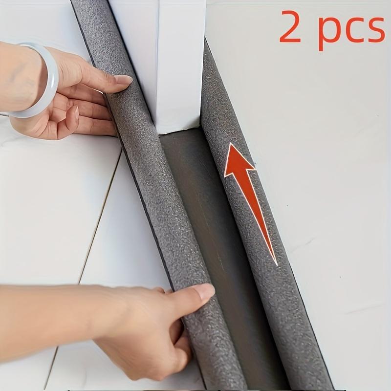 

2pcs Dedicated Door Bottom Sealing Strip Under Door Draft Stopper Wind Noise Acustic Foam Blocker Insects Door Stopper Holder