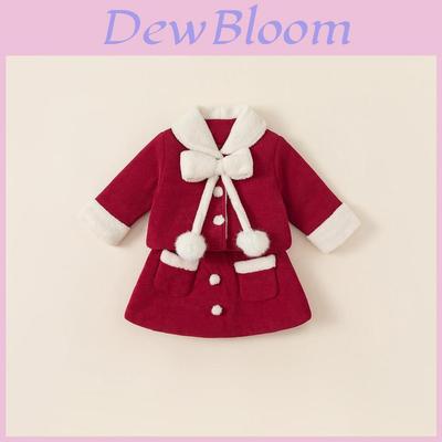 Prinzessin Mädchen Wintermantel Set mit dickem Polyesterstoff und Schleifendetail für Kinder im Alter von 3 bis 8 Jahren