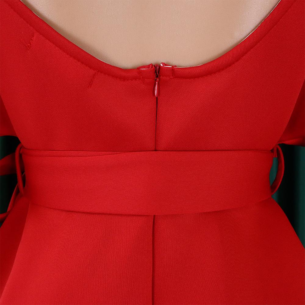 Dámská móda velkých velikostí Sexy šaty s výstřihem do V Dámské elegantní jednodílné swingové šaty s obvazem