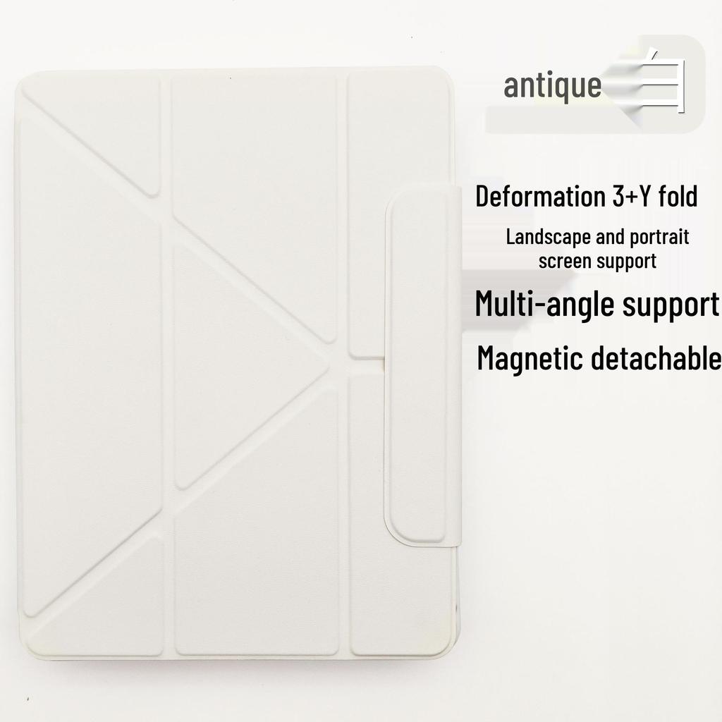 iPad Air 6 Magnetic Dual-Sided Clip Protective Case with 12.9-inch Y-Shaped Support