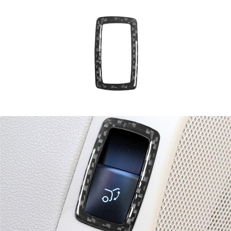 

For Mercedes R-Class 2009-2012 Accessories Car Interior Button Decoration Carbon Fiber Protective Sticker