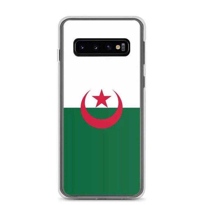 Coque Téléphone - Samsung - Galaxy S10 - Drapeau Algérie - Souple - Multicolore