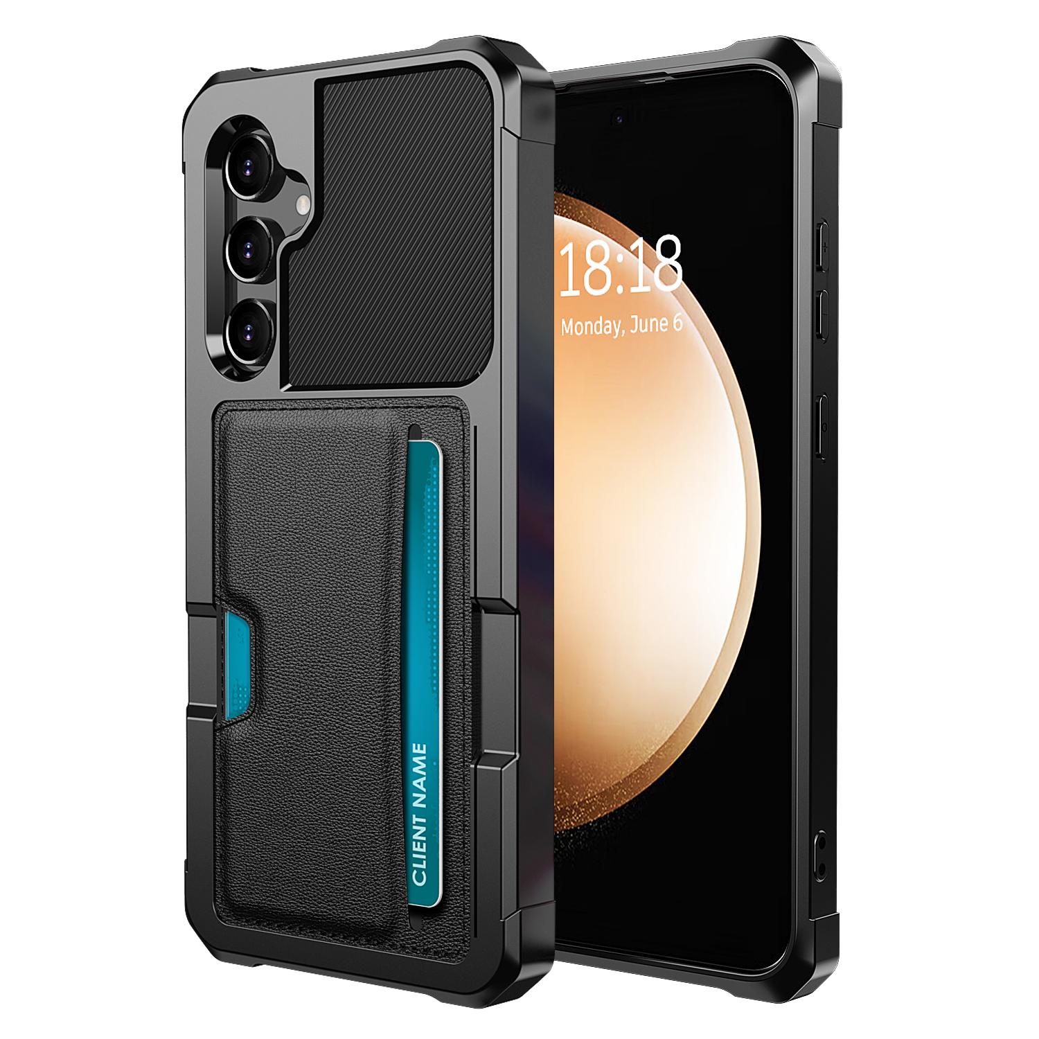 

For Samsung Galaxy S25 Case Card Slot Leather+TPU Defender Phone Cover A