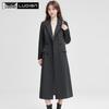 LUDIan Women's Double-Breasted Trench Coat