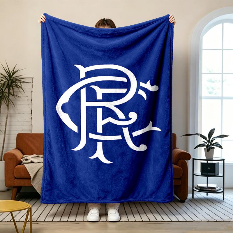 Rangers Football Club Soft and comfortable flannel Suitable for sofas living rooms outdoor camping travel and also makes a great anniversary gift