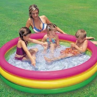 Kids' Inflatable Pool: Thickened PVC Family Water Play Area & Ocean Ball Pit
