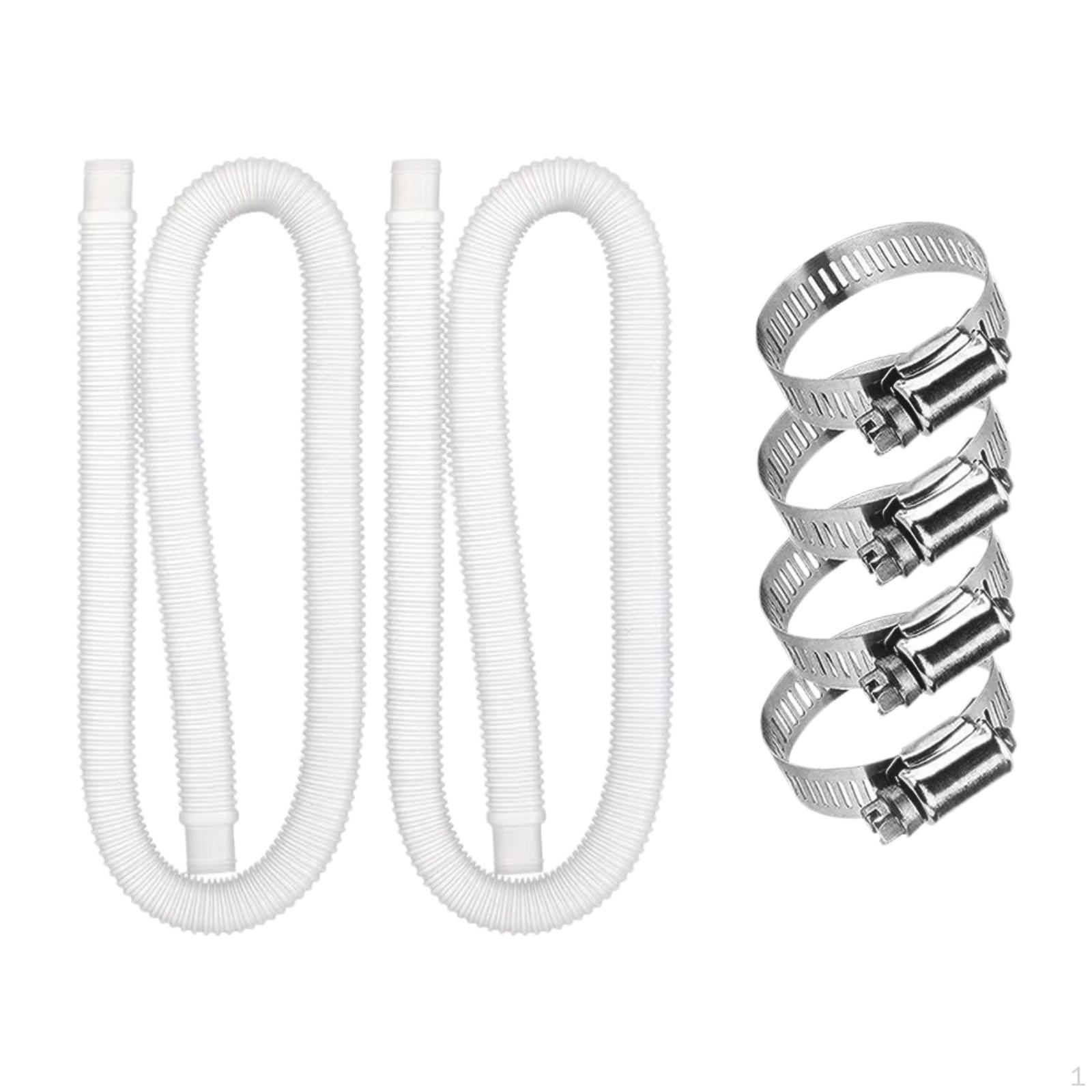 

Комплект из 2 шлангов для насоса бассейна 59 дюймов для надземных бассейнов белый