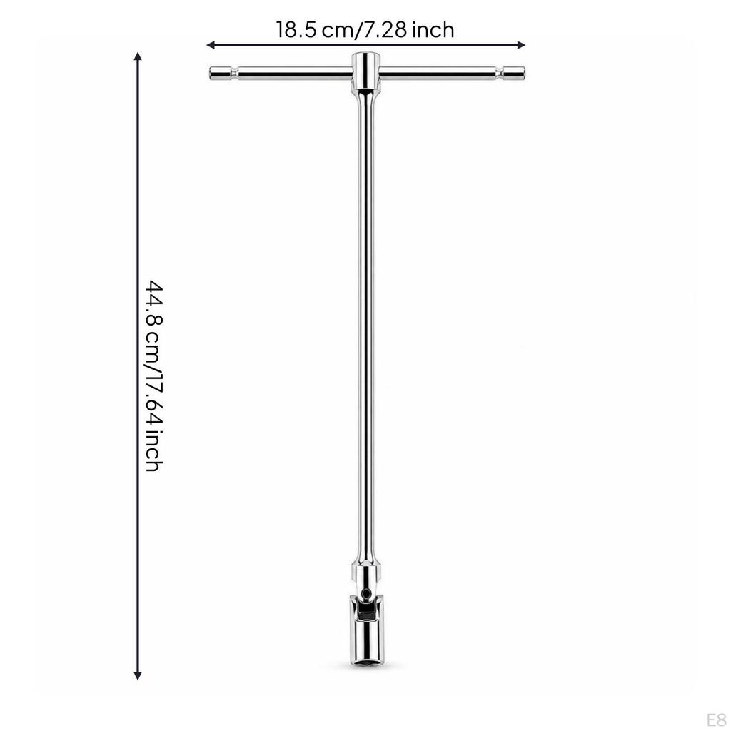 T-Type Socket Wrench Swivel Head Universal Flexible for Mechanics
