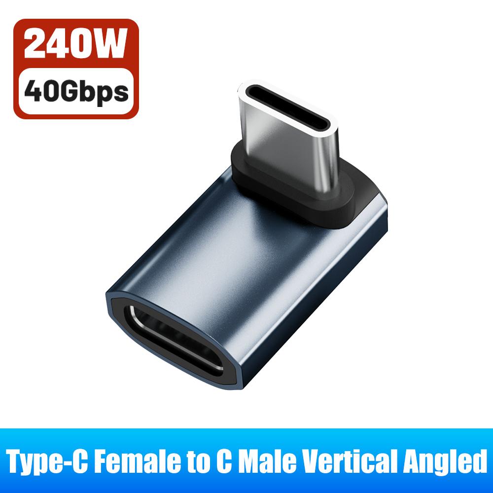 40G/240W multi-functional adapter, Type C male to Type C adapter, USB-C male to USB Type-C