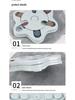 Pet Dog Puzzle Slow Feeder Bowl - Bite-Resistant, Leak-Proof Interactive Decompression Toy.