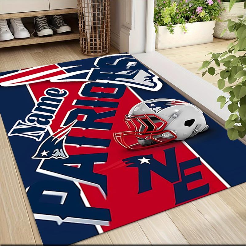 Custom Name Rams Helmet Print Carpet Rug Customizable Soft Washable Anti-Slip Home Living Room Sofa Mats Personalized Rug. 0909421