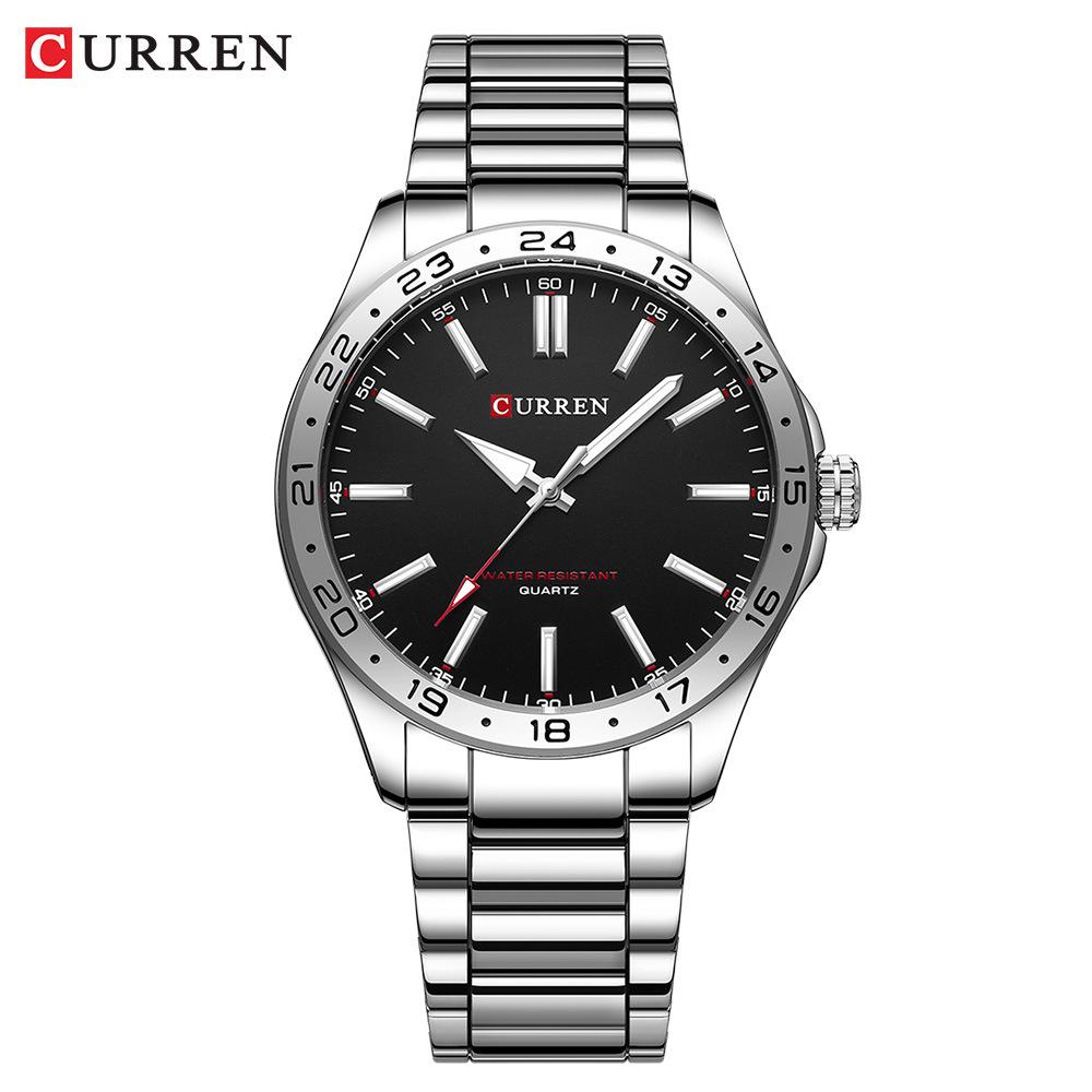 CURREN 8452 Men's Steel Band Waterproof Quartz Business Watch