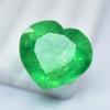 CERTIFIED 10 Ct Brilliant Heart Shape Natural Green Emerald Loose Gemstone