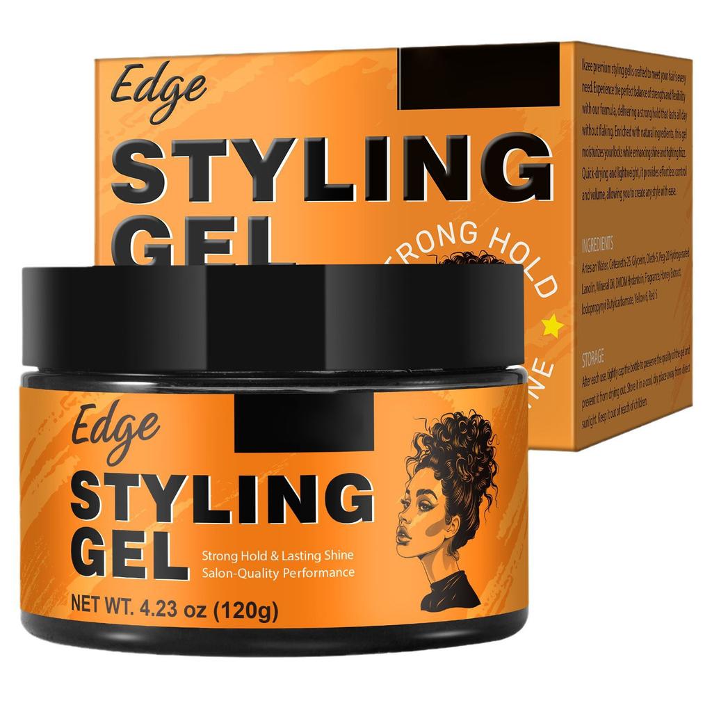 Hair Gel Moisturizing Styling Broken Hair Finishing Strong Styling Hair Gel Jelly Glue