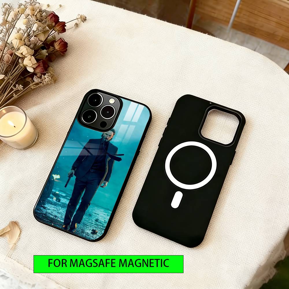 John Wick  Phone Case For iPhone17,16,15,14,13,12,11 Plus,Pro Magnetic For Magsafe Wireless Charging
