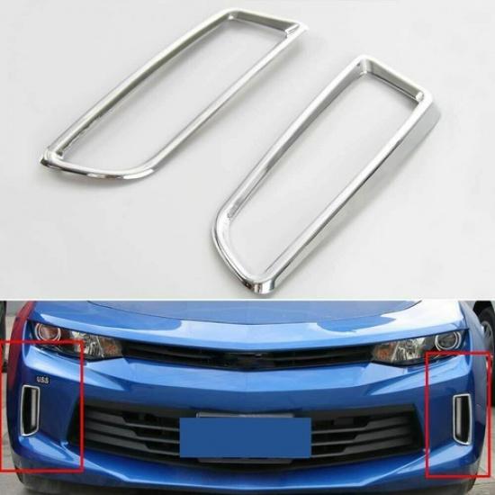 Daytime Running Light Decoration Ring Lamp Trim For Chevrolet Camaro 17+ Chrome