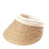 [Helen Kaminski] Women's Bianca Sun Visor (50265 BIANCA NOUGAT NATURAL LOGO)