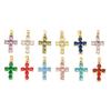Elegant European and American Zircon Cross Necklace for Women