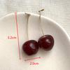 Trendy Sweet Lovely Cherry Cherries Cherries Earrings Pendant Fruit Earrings Red Cherry Earrings Charm Jewelry