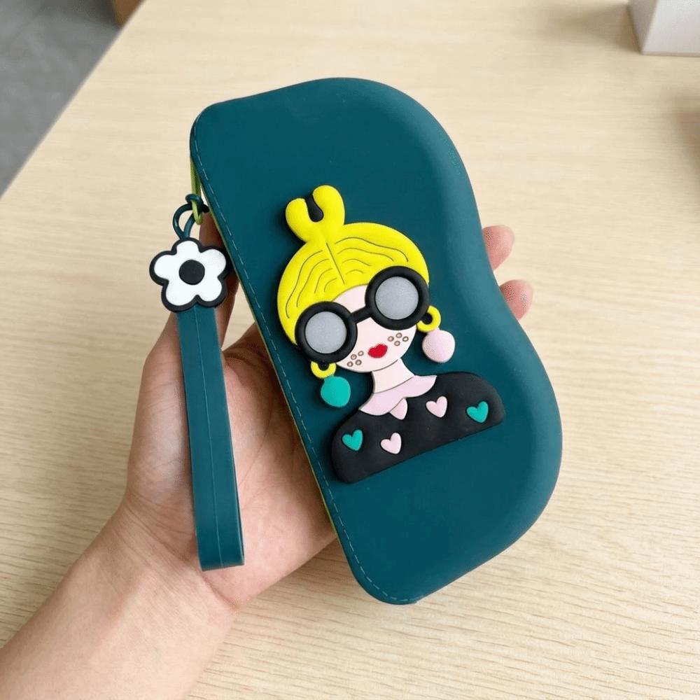 Dustproof Small Items Bag Multifunctional Sunglasses Pouch Fashion Silicone Eyeglasses Case Travel
