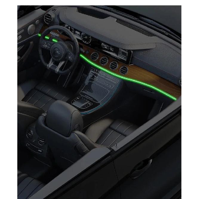 Car RGB Ambient LED Light Strip 1/2/3/4/5M APP Control USB Fiber Optic Atmosphere Lamp Neon Interior Console Decoration Lights