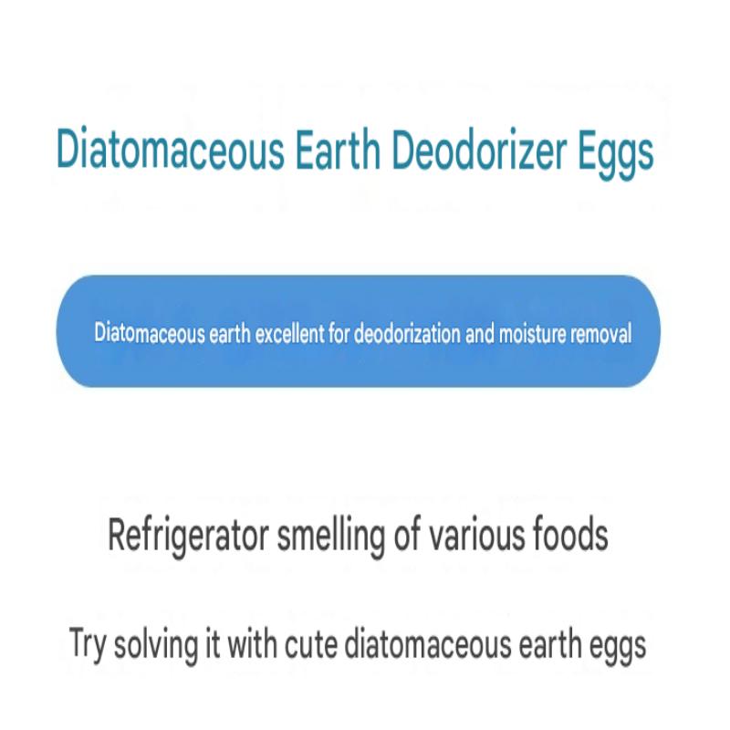 Odor-Eating Diatomaceous 2 Eggs @ Refrigerator Deodorizer, Dehumidifier