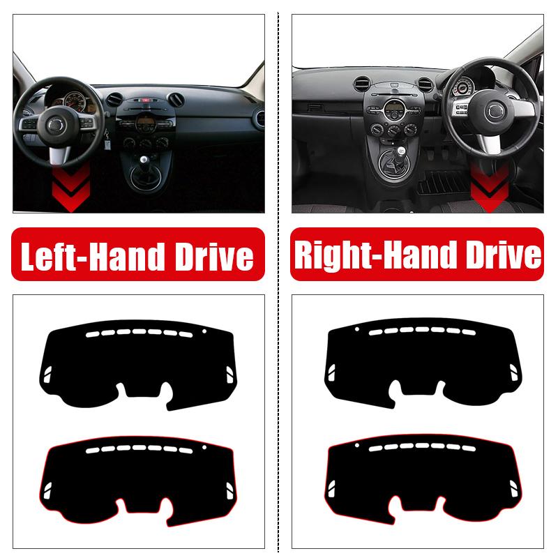 For Mazda 2 DE Demio 2007 2008 2009 2010 2011 2012 2013 2014 Car Dashboard Cover Sun Shade Non-slip Mat Interior Accessories