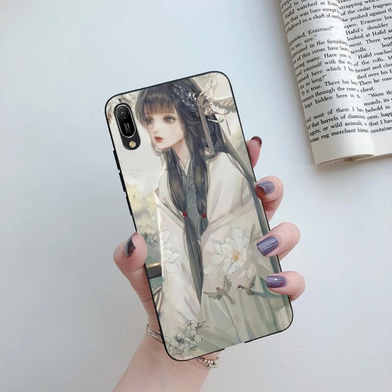 Ancient Beauty Phone Case For Huawei Mate 40 30 20 10 Pro Lite Nova 9 8 5T Y7p Y7 Soft Black Phone Cover
