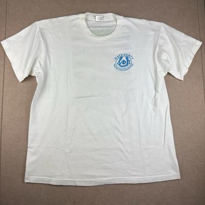 Vintage T-Shirt Herren XL Weiß Single Stitch Datum Party Emory University 1992 USA