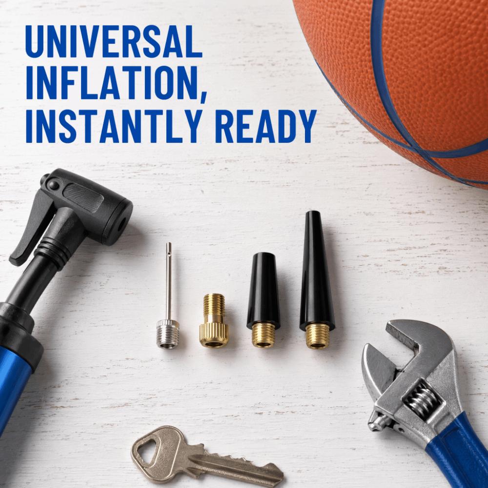 12pcs Straight Grain Brass Fitting Ball Inflation Needle Pump Needle Adapter For Sports Balls